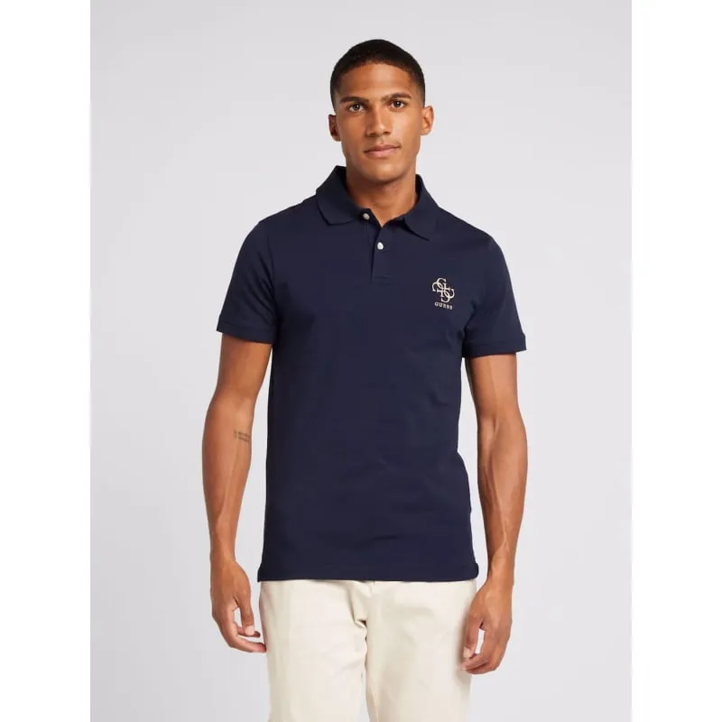 Polo extra slim fit nolan bleu marine homme - Guess | wimod