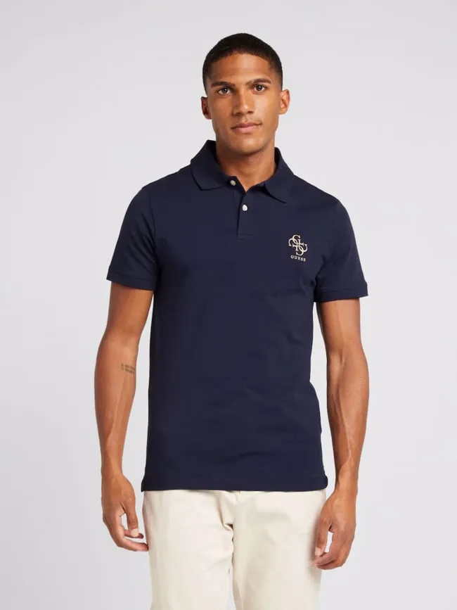 Polo extra slim fit nolan bleu marine homme - Guess | wimod