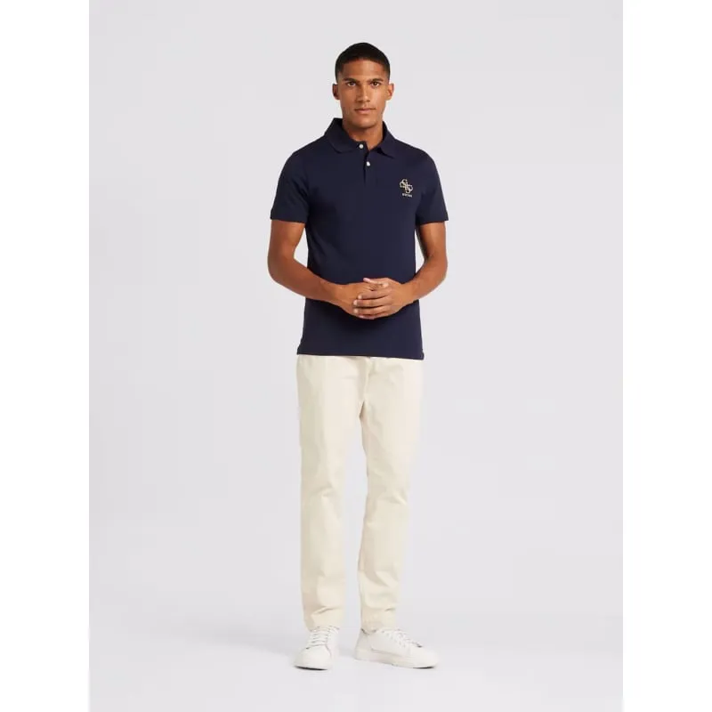 Polo extra slim fit nolan bleu marine homme - Guess | wimod