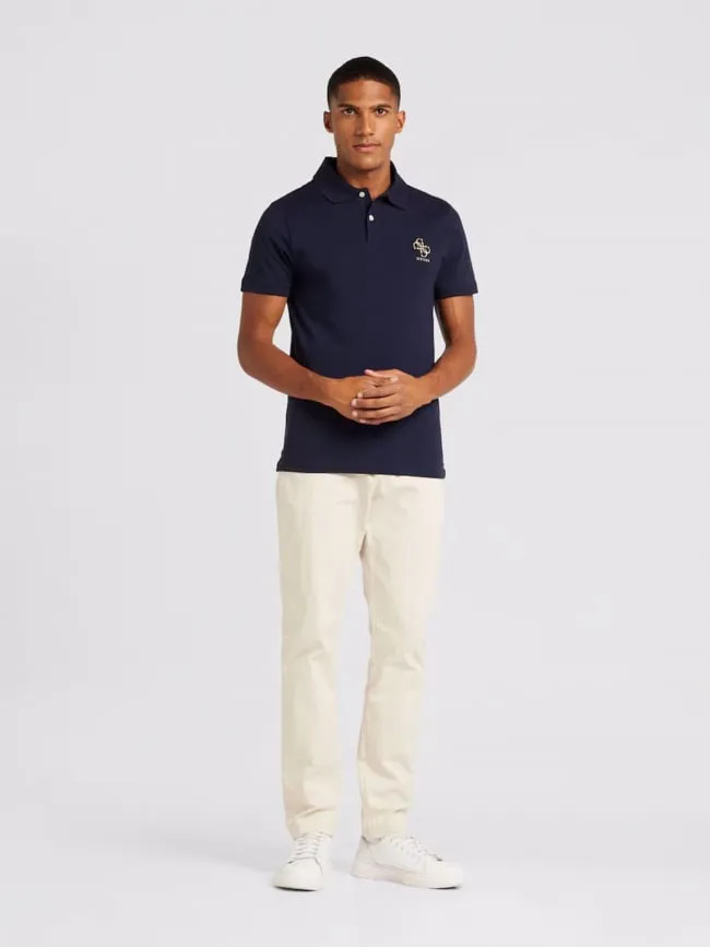 Polo extra slim fit nolan bleu marine homme - Guess | wimod