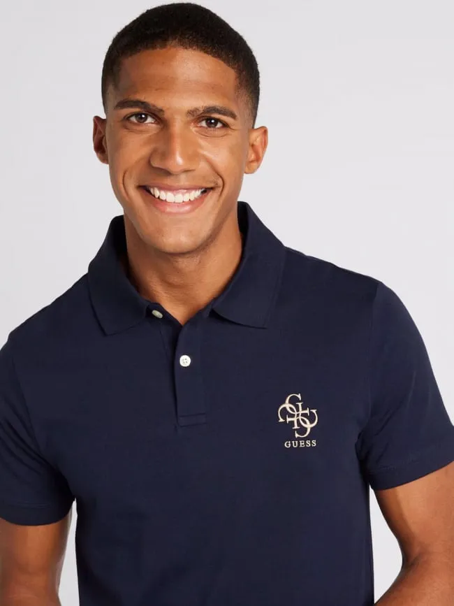 Polo extra slim fit nolan bleu marine homme - Guess | wimod