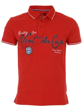 Polo manches courtes homme CAZRI - VENT DU CAP - Rouge