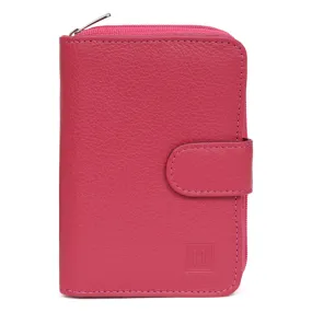 Portefeuille Cuir CONFORT Fuchsia Noémie | 3 Suisses