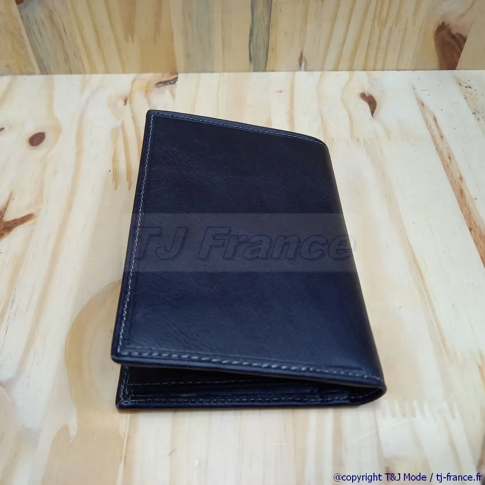 Portefeuille en cuir vachette gras souple - Katana Paris 853046