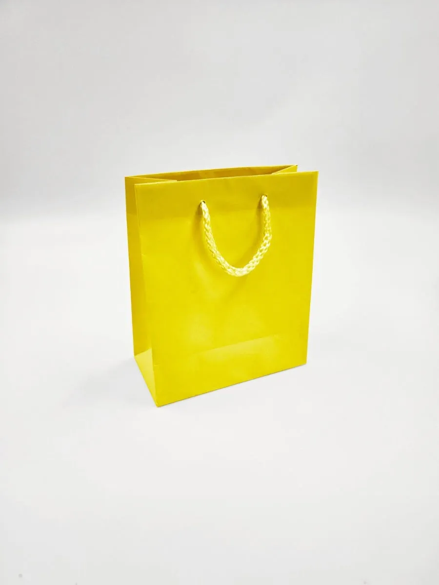Sac couleur jaune pelliculage mat 157 g