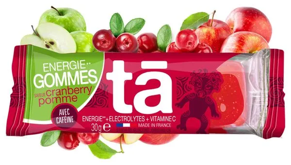 Sachet de 3 Gommes Énergétiques Tā Energy Energie Gommes Cranberry/Pomme