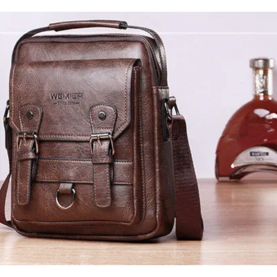 Sacoche homme Vintage Coffee