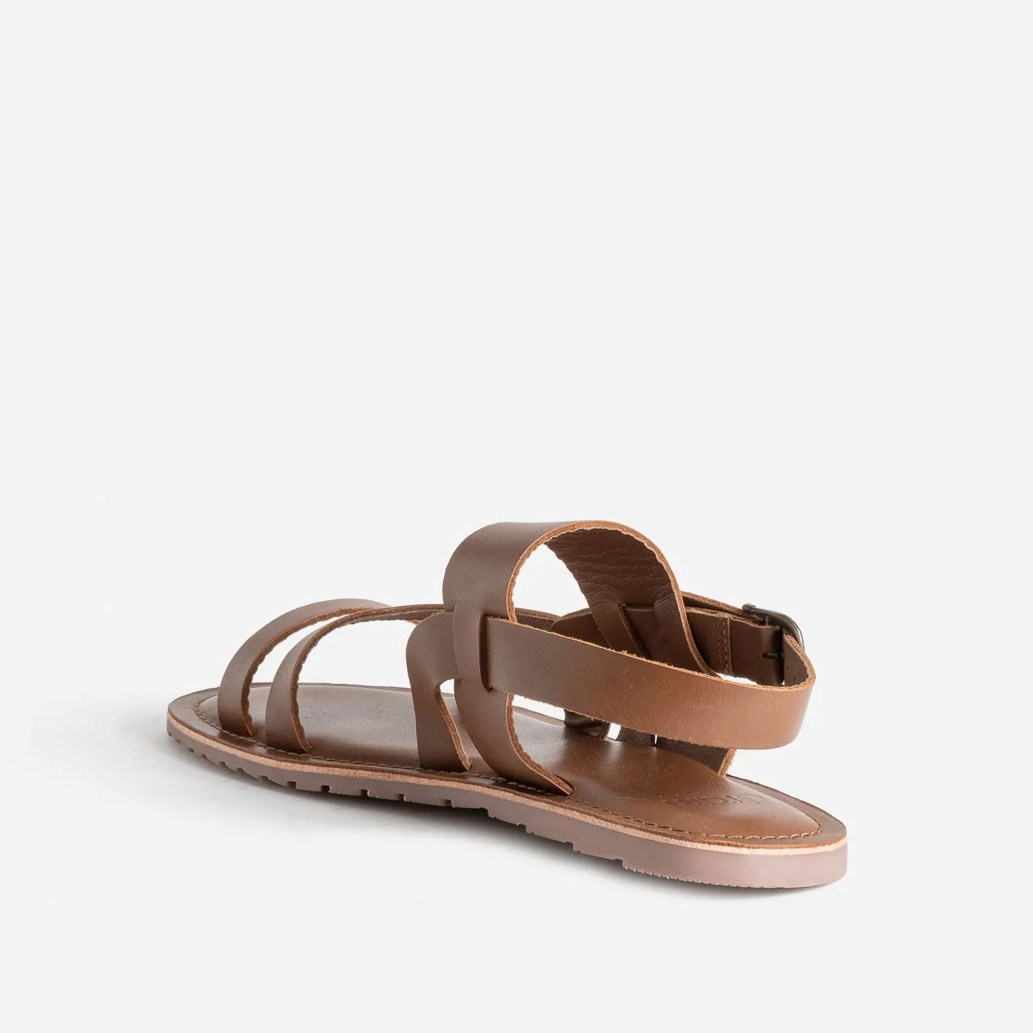 Sandale marron cuir éco-conçu - Nu-pieds / Sandales Homme | ERAM