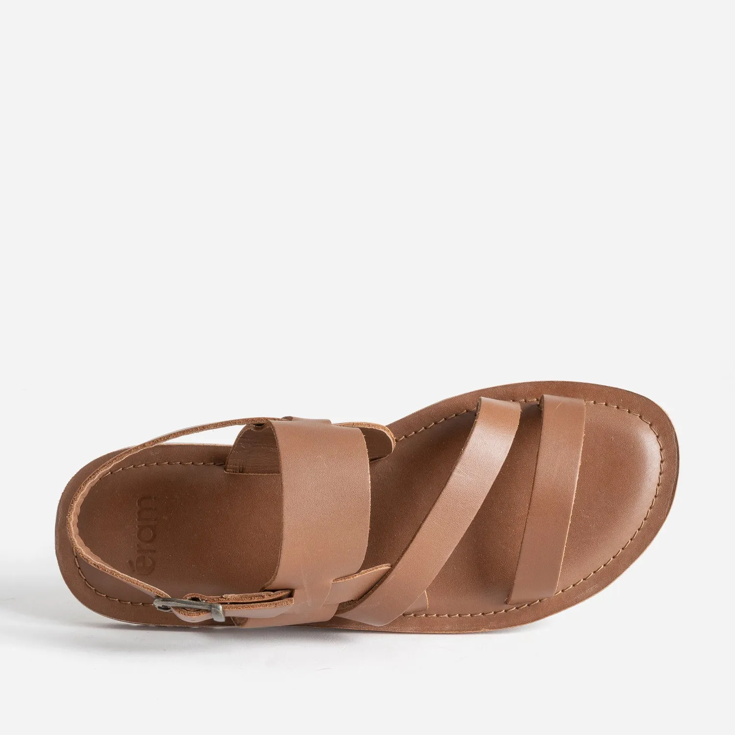 Sandale marron cuir éco-conçu - Nu-pieds / Sandales Homme | ERAM