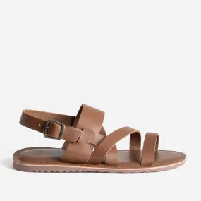 Sandale marron cuir éco-conçu - Nu-pieds / Sandales Homme | ERAM