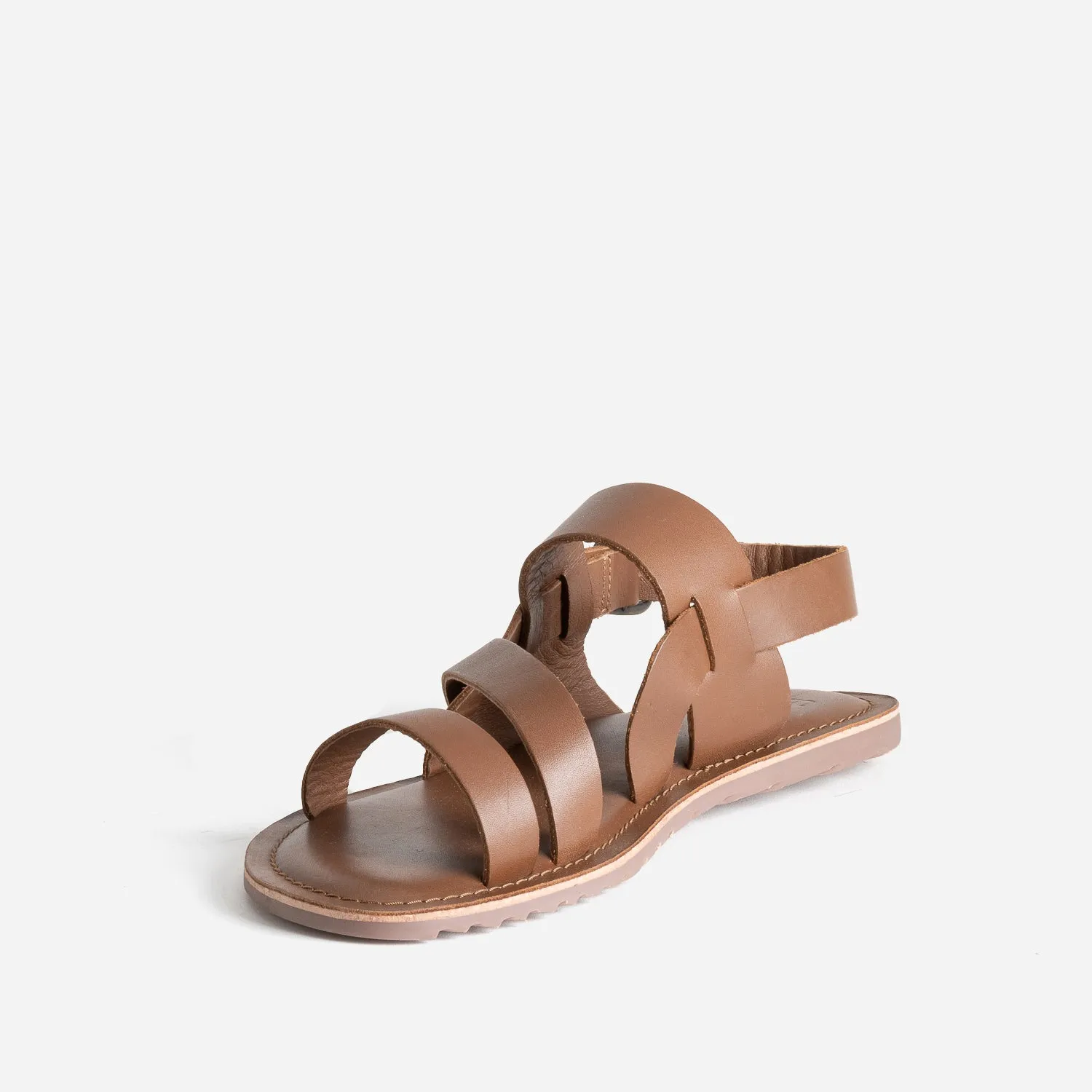 Sandale marron cuir éco-conçu - Nu-pieds / Sandales Homme | ERAM