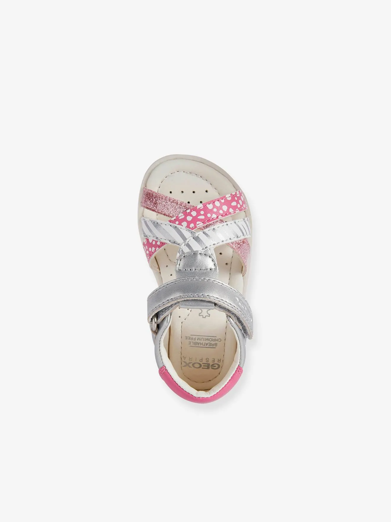 Sandales bébé B. Verred B - SINT. GEOX® lt grey/fuchsia - Geox