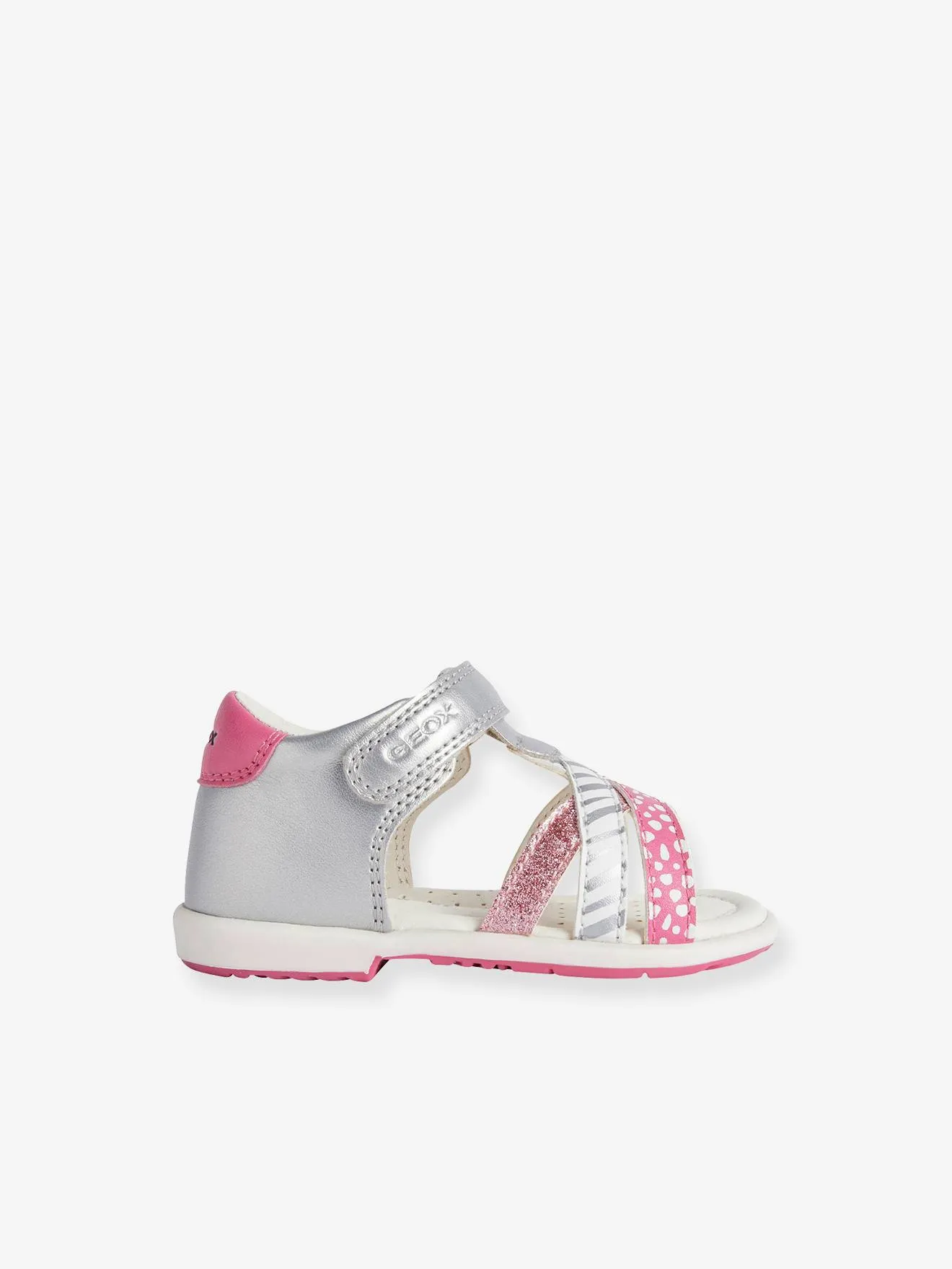 Sandales bébé B. Verred B - SINT. GEOX® lt grey/fuchsia - Geox