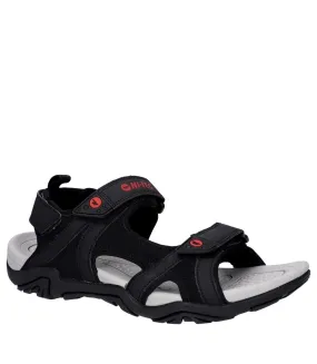 Sandales crater homme noir / gris / rouge Hi-Tec