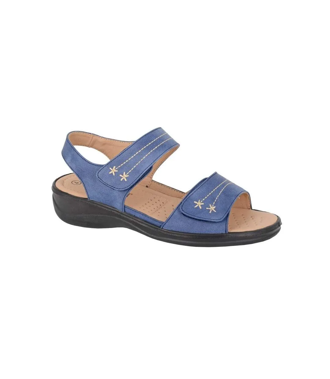 Sandales femme bleu marine Boulevard