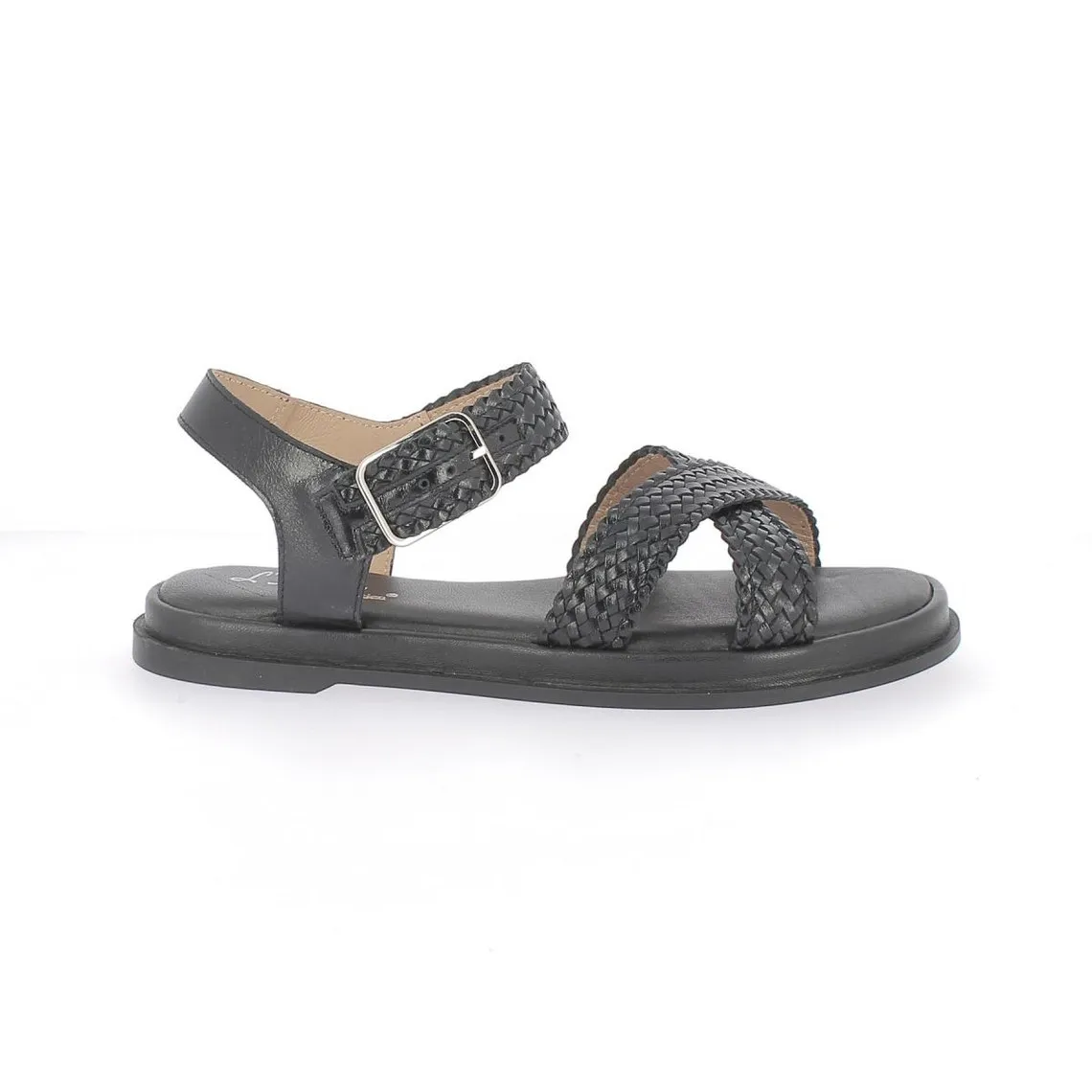 Sandales Femme En Cuir  - Noir | 3 Suisses