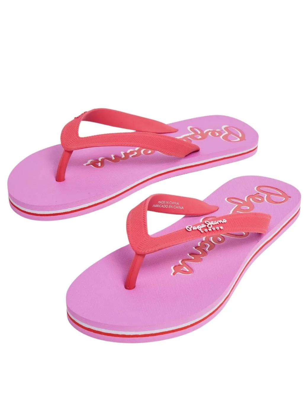 Sandales Pepe jeans Bay Beach Brand Rose pour femme