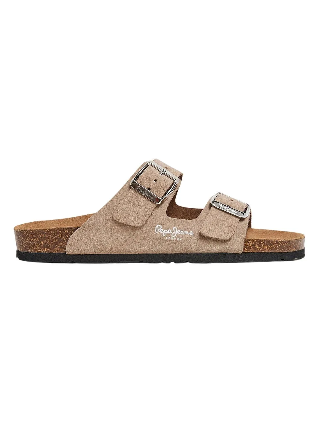 Sandales Pepe Jeans Oban en daim beige pour femme