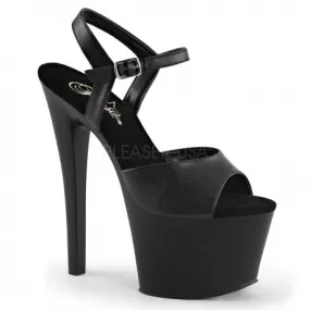 Sandales Plateformes Hautes Pleaser SKY-309 Noir mat - Talons-Oh.com