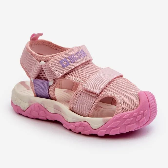 Sandales Velcro Fille Big Star NN374234 Rose