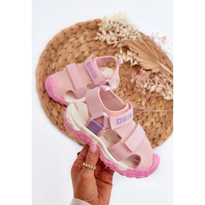 Sandales Velcro Fille Big Star NN374234 Rose