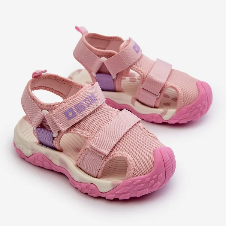 Sandales Velcro Fille Big Star NN374234 Rose