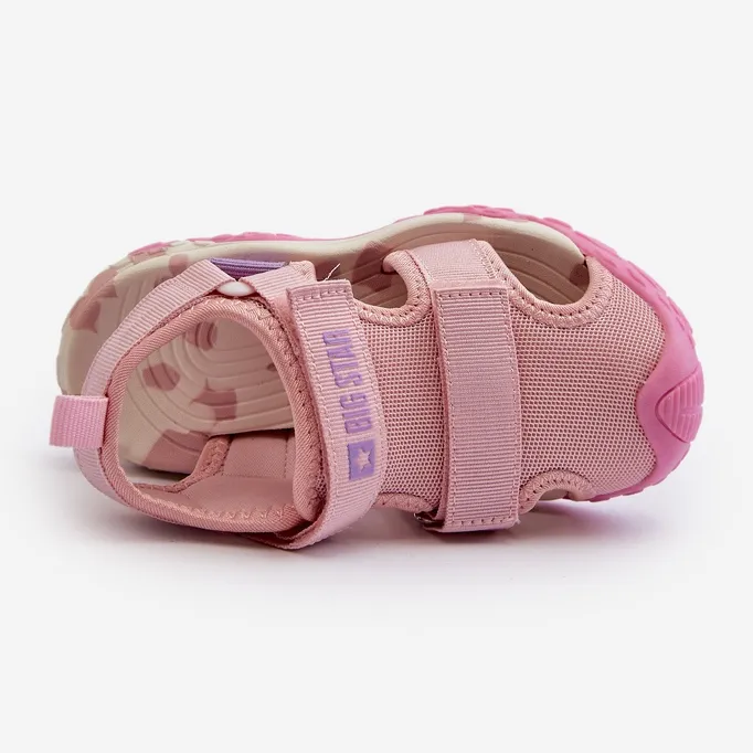 Sandales Velcro Fille Big Star NN374234 Rose