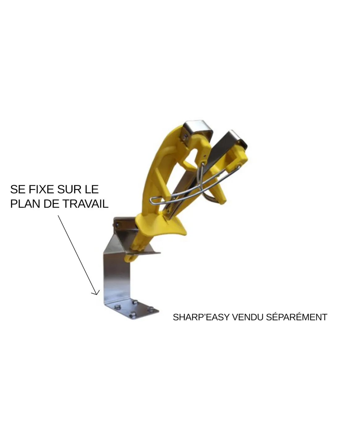 Support fixable pour aiguiseur Bobet Sharp'Easy - Inox