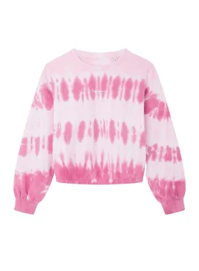 Sweat-shirt Pepe Jeans Olesya Tie Dye Rose Pour Fille