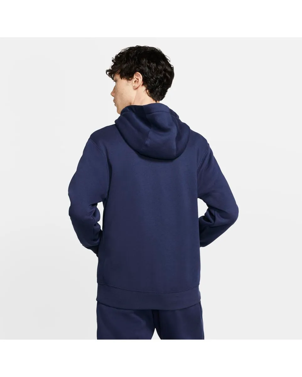 sweatshirt homme M NSW CLUB HOODIE FZ BB Bleu