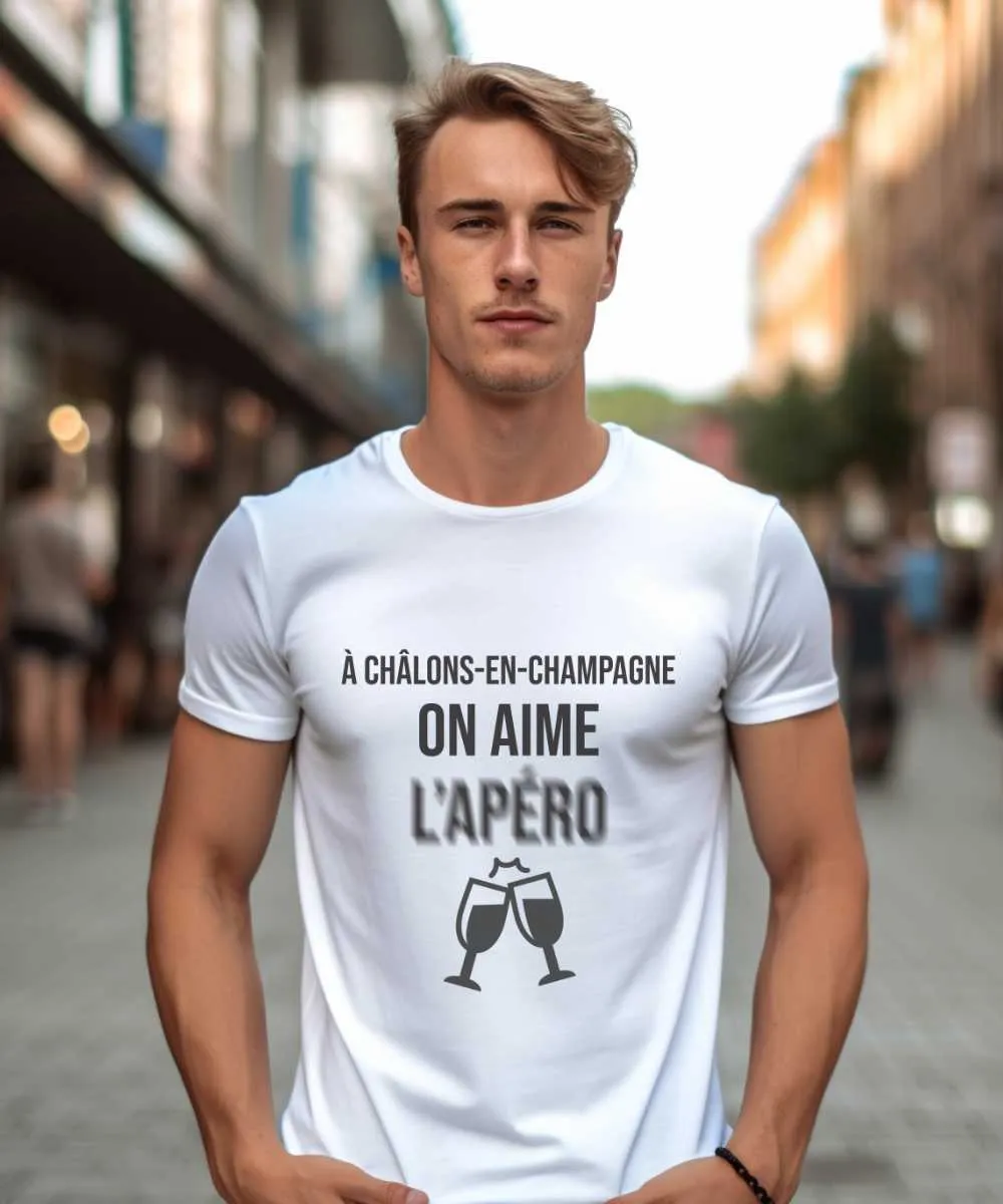 T-Shirt A Châlons-en-Champagne on aime l'apéro