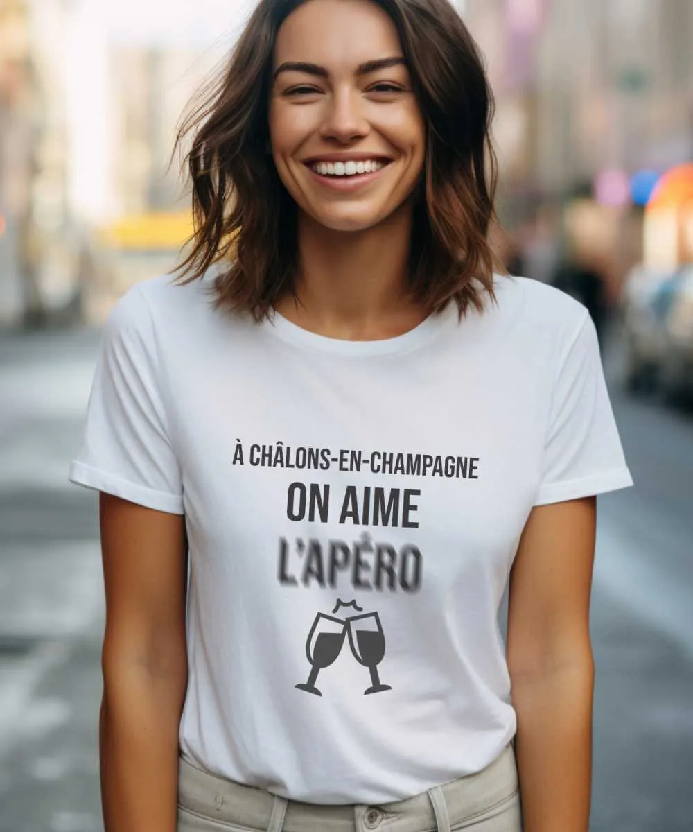 T-Shirt A Châlons-en-Champagne on aime l'apéro