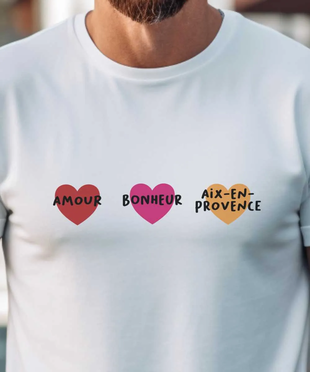 T-Shirt Amour bonheur Aix-en-Provence