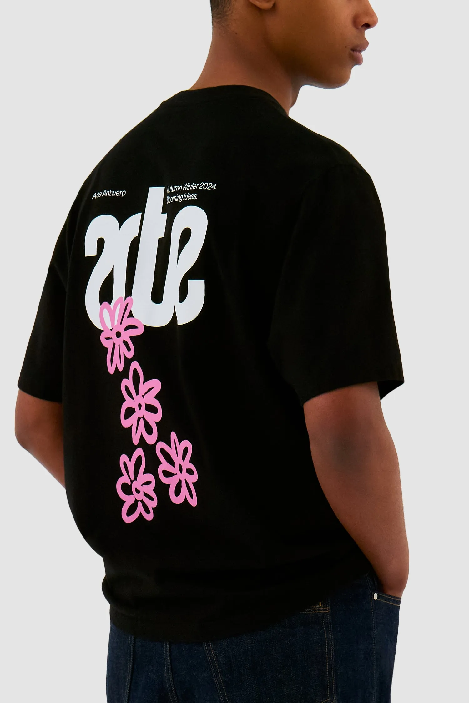 T-shirt dos fleuri
