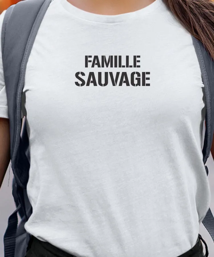 T-Shirt Famille sauvage Pour femme