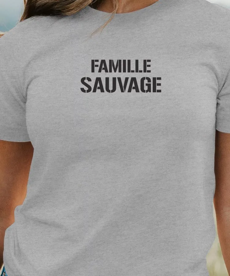 T-Shirt Famille sauvage Pour femme