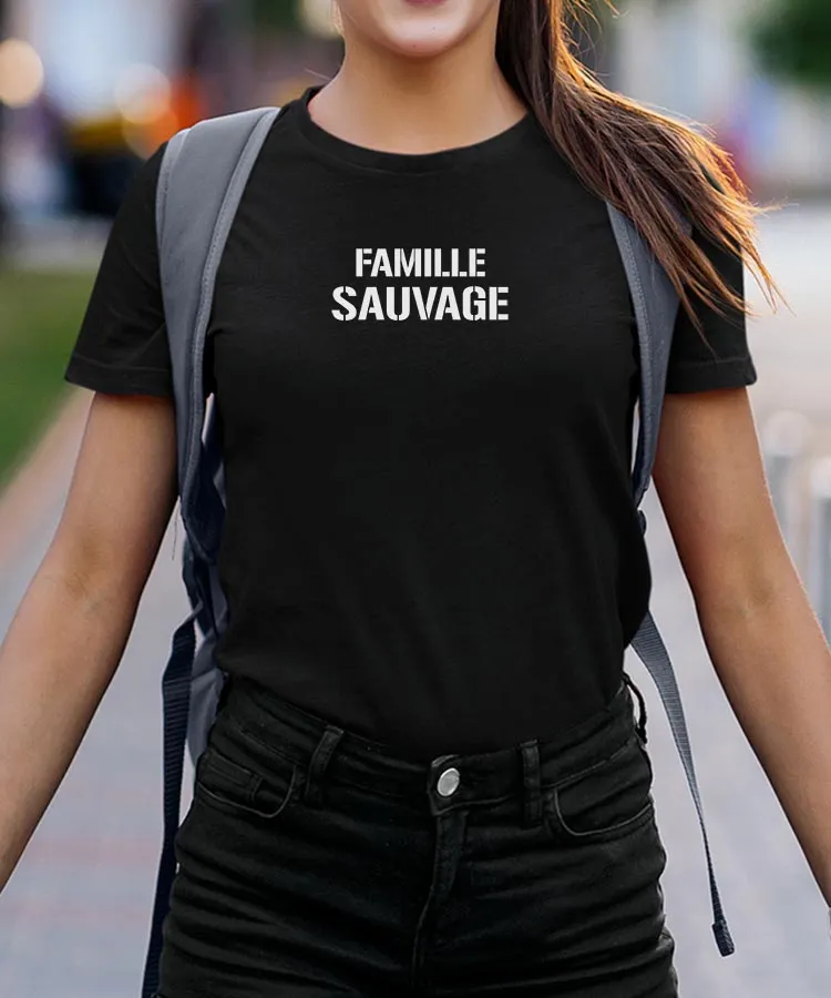 T-Shirt Famille sauvage Pour femme