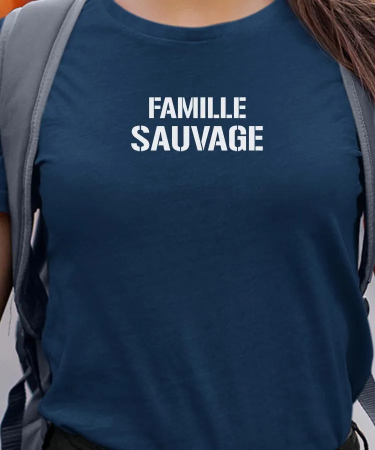 T-Shirt Famille sauvage Pour femme