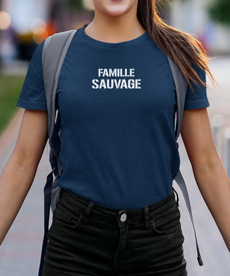 T-Shirt Famille sauvage Pour femme