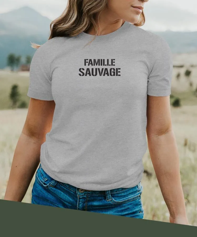 T-Shirt Famille sauvage Pour femme