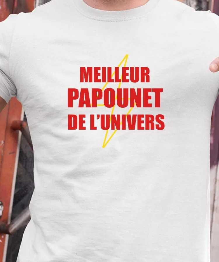 T-Shirt Meilleur Papounet de l'univers Pour homme