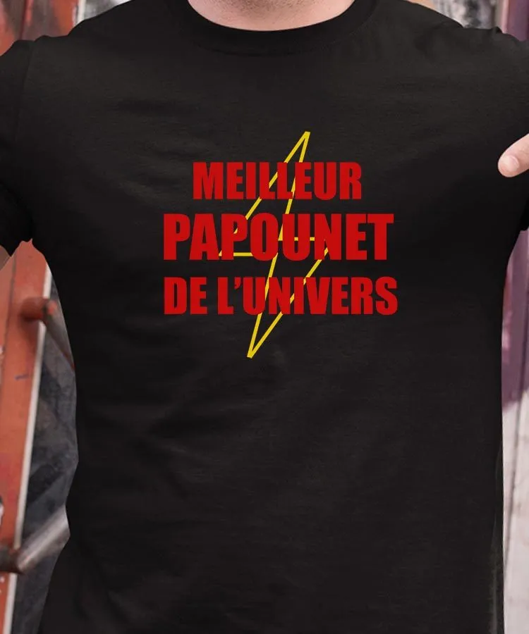 T-Shirt Meilleur Papounet de l'univers Pour homme