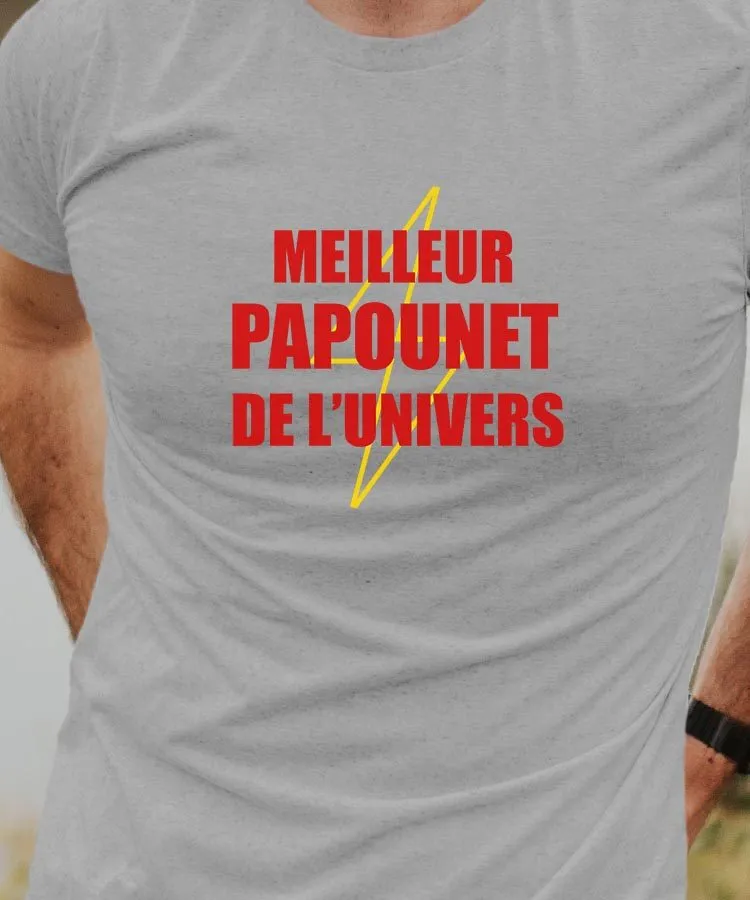 T-Shirt Meilleur Papounet de l'univers Pour homme