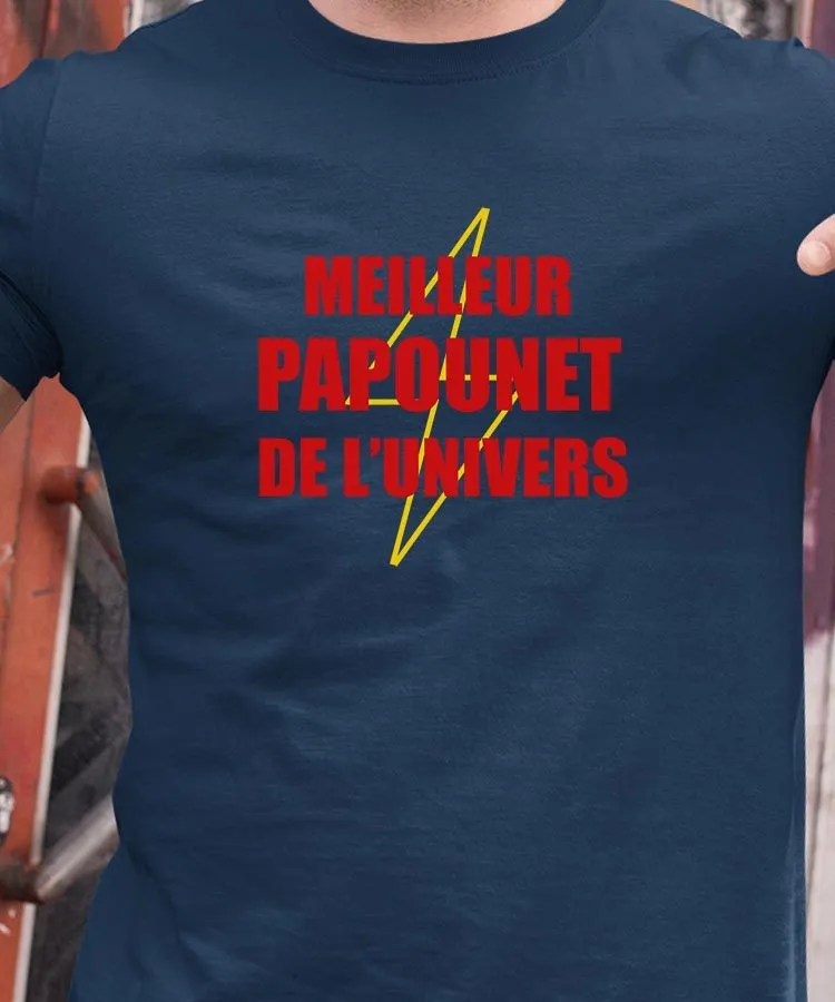 T-Shirt Meilleur Papounet de l'univers Pour homme