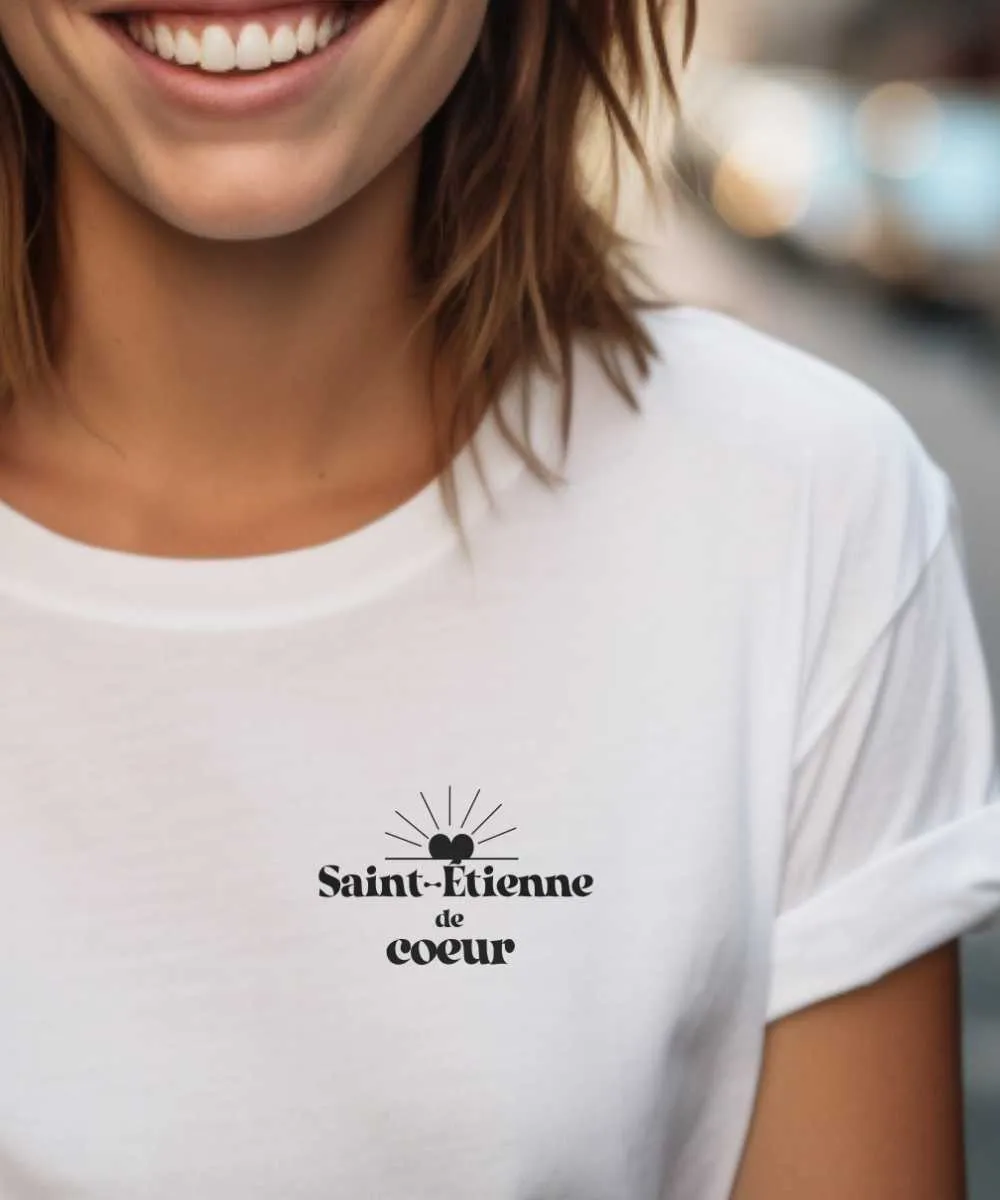 T-Shirt Saint-Étienne de coeur