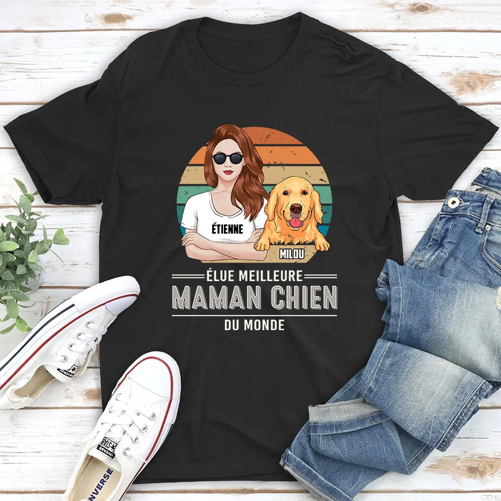 T-shirt Unisex Personnalisé - Élus Meilleurs Parents De Chien