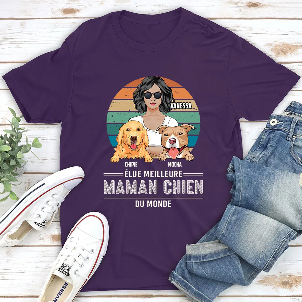 T-shirt Unisex Personnalisé - Élus Meilleurs Parents De Chien