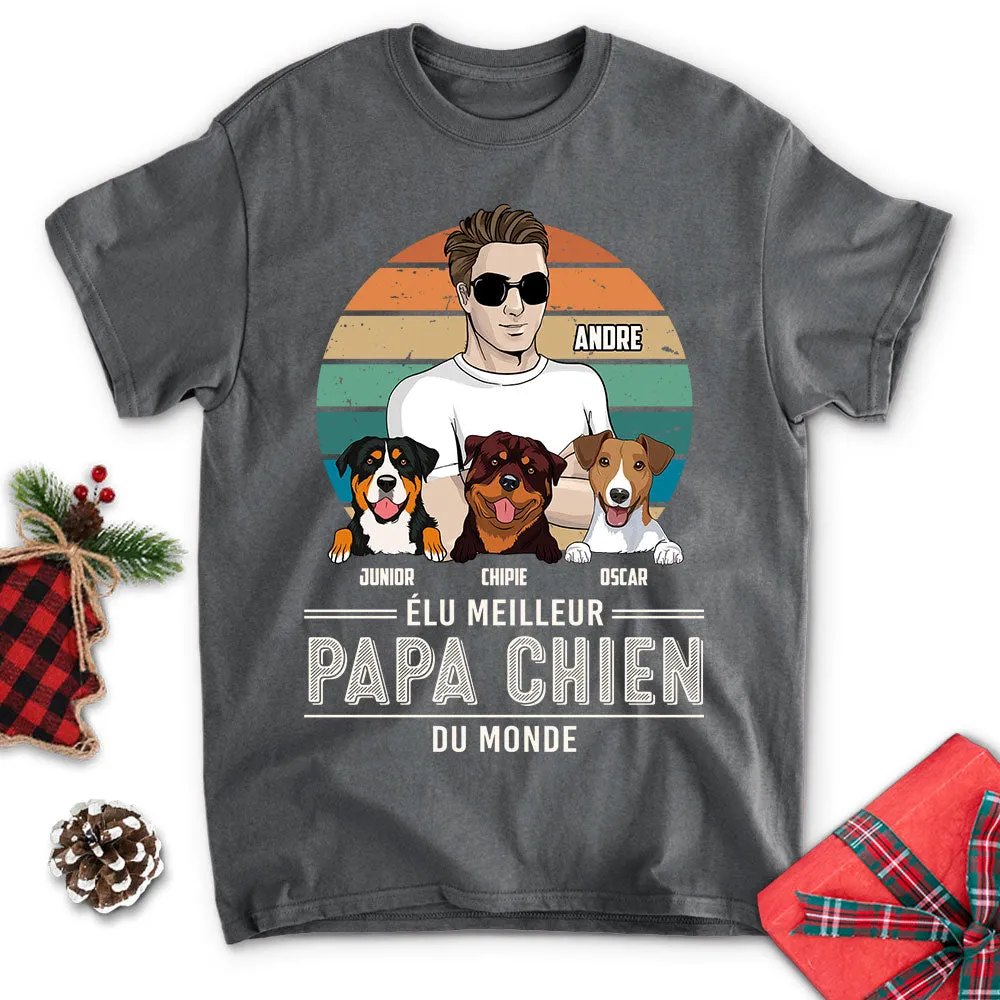 T-shirt Unisex Personnalisé - Élus Meilleurs Parents De Chien