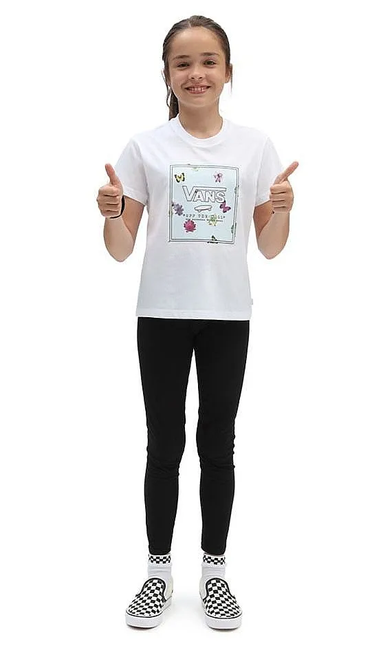 T-shirt Vans Box Butter Floral - White - girl´s