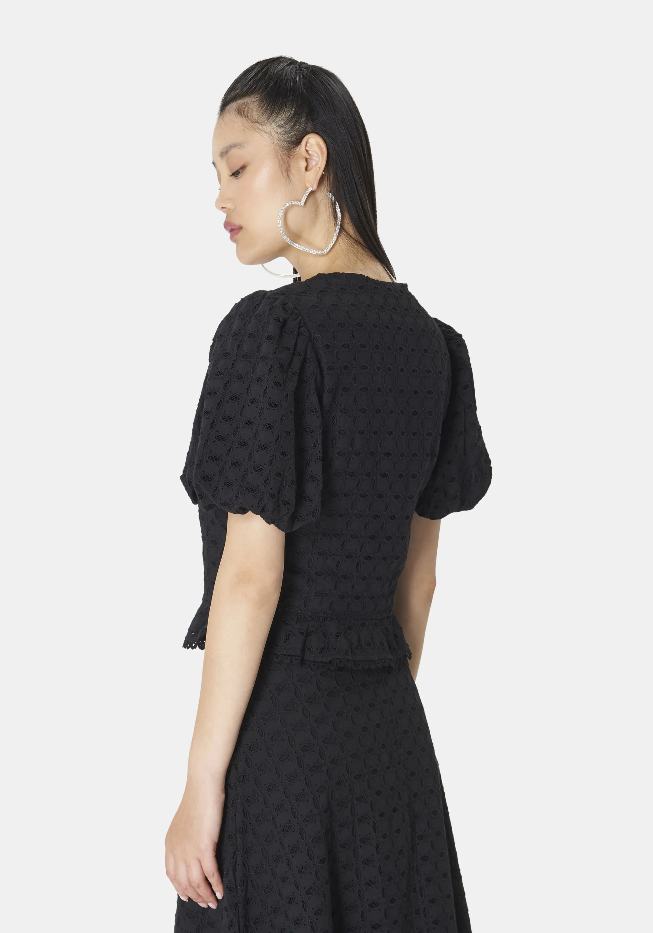 TARA JARMON  Chemise courte  courte courtes chemise - clorinda - Noir